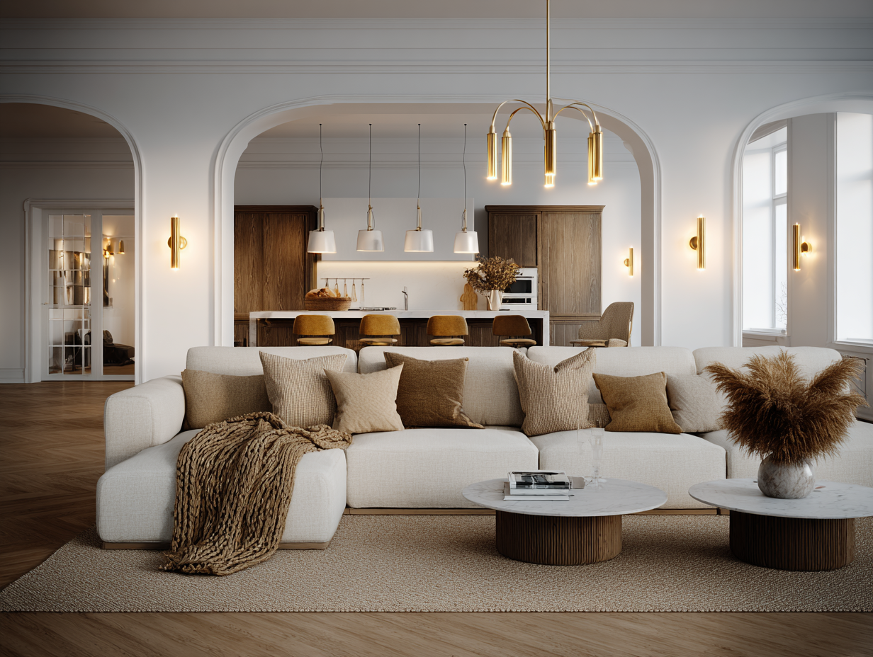 Lyxig bostad interiör